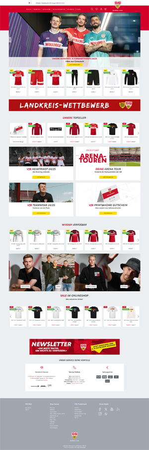 Bild der Referenz: VfB Stuttgart Onlineshop 2024/2025
